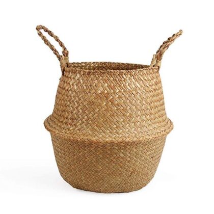 Eco-Friendly Handwoven Seagrass Basket Flower Pot